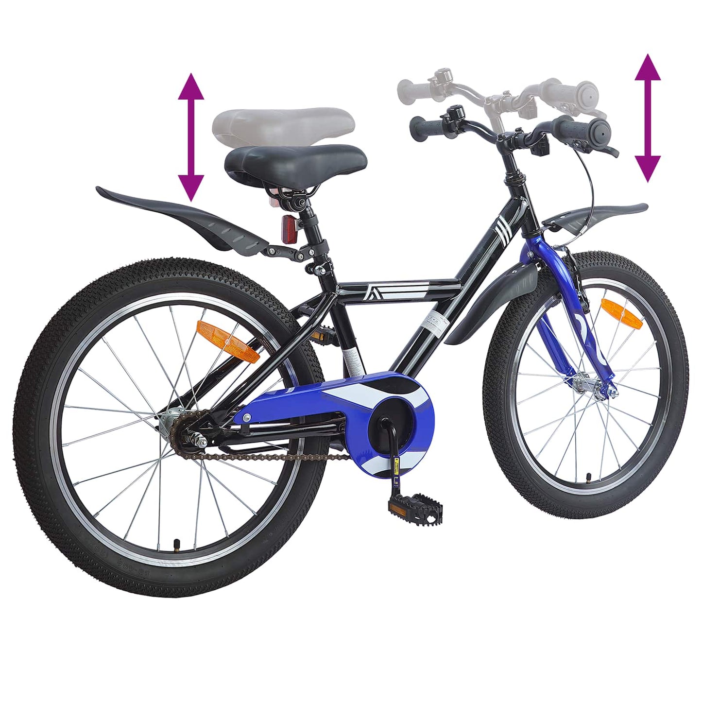 Kids Bike 20 Inches for 6-11 Years Old Black