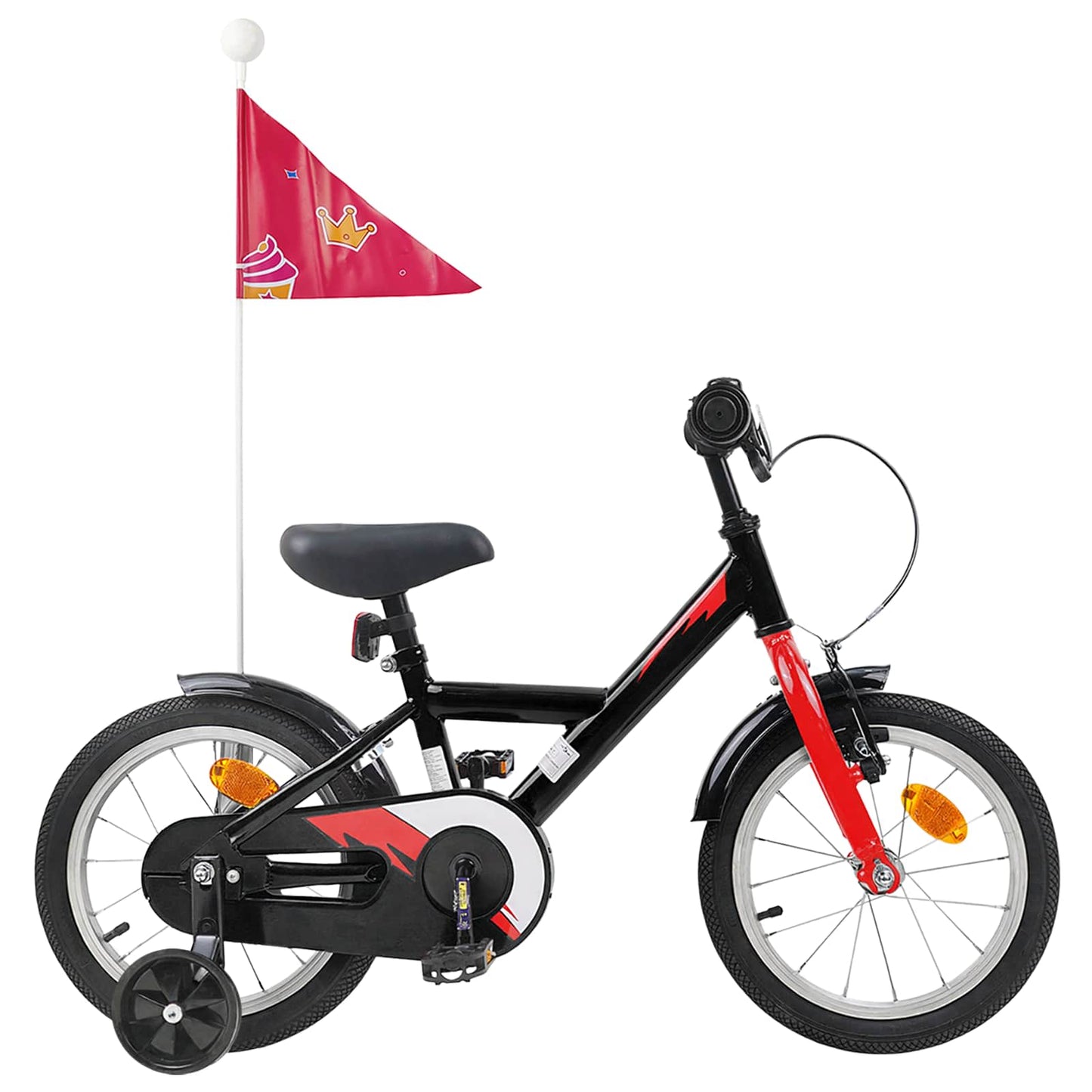 Kids Bike 14 Inches for 3-5 Years Old Black