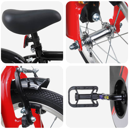Kids Bike 16 Inches for 4-6 Years Old Black