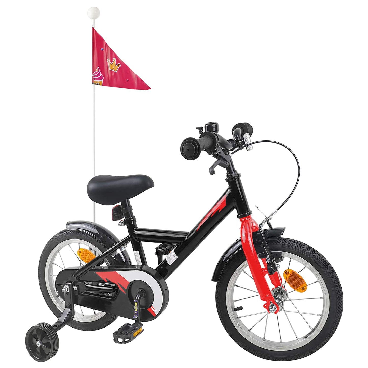 Kids Bike 16 Inches for 4-6 Years Old Black