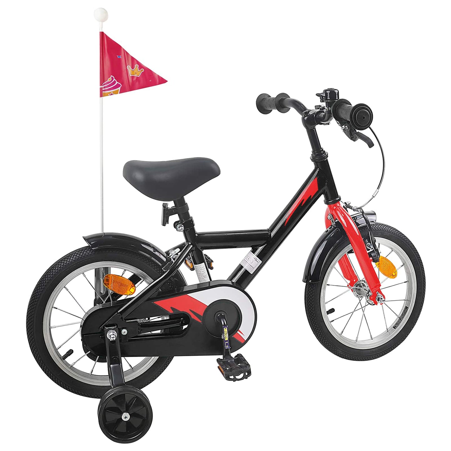 Kids Bike 16 Inches for 4-6 Years Old Black