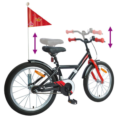 Kids Bike 18 Inches for 5-7 Years Old Black