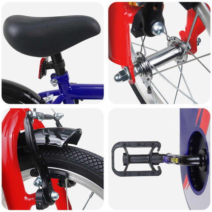 Kids Bike 14 Inches for 3-5 Years Old Dark Blue
