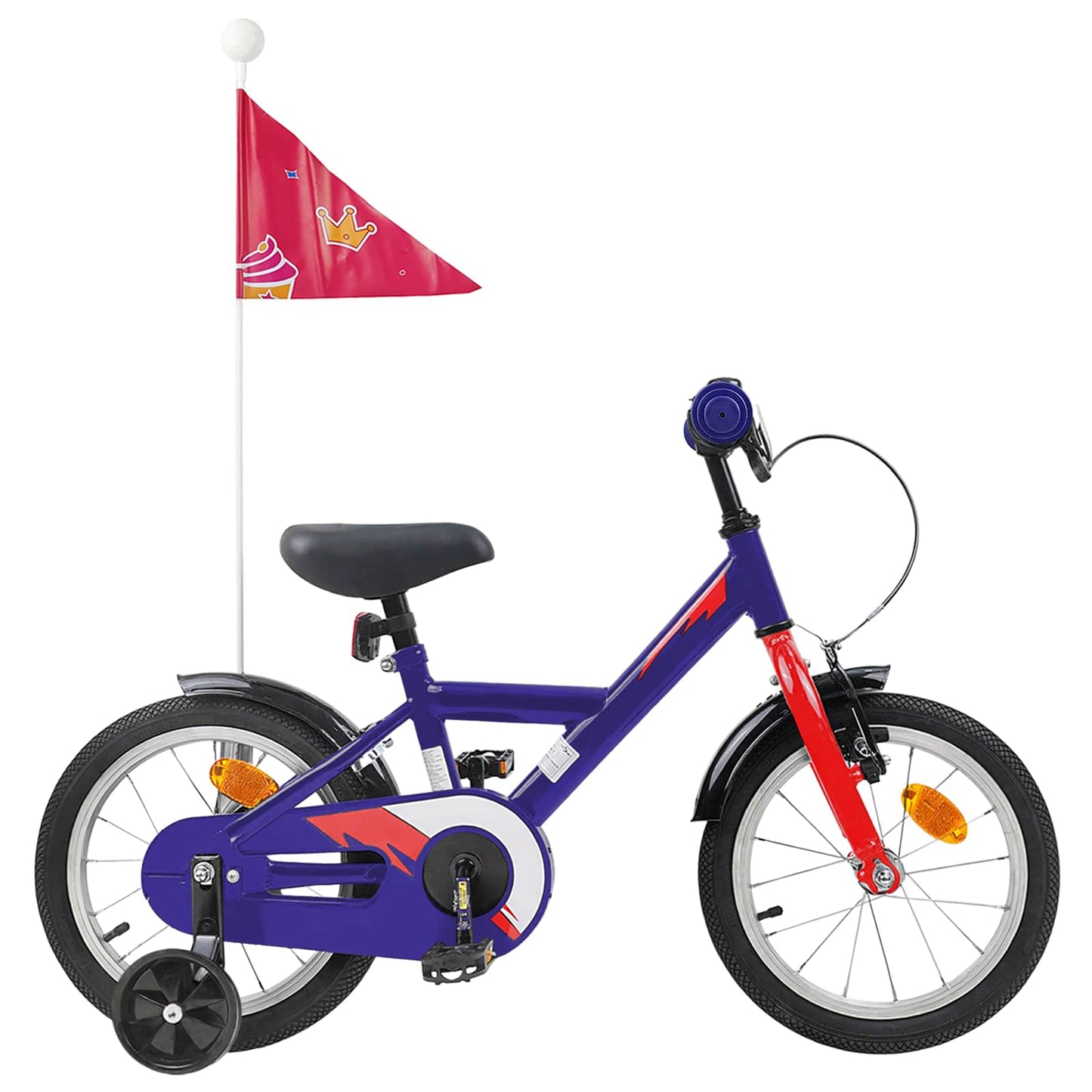 Kids Bike 14 Inches for 3-5 Years Old Dark Blue