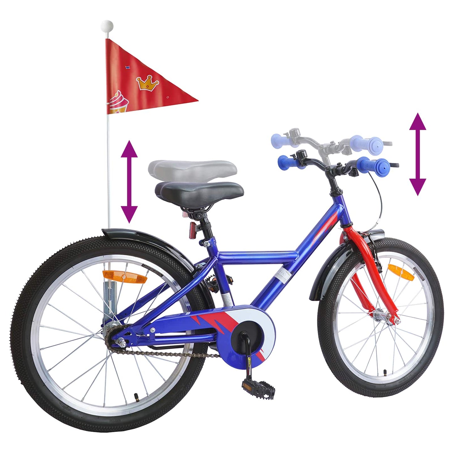 Kids Bike 20 Inches for 6-11 Years Old Dark Blue