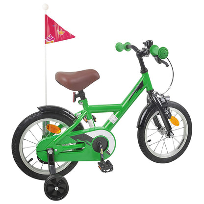 Kids Bike 12 Inches for 2-4 Years Old Green