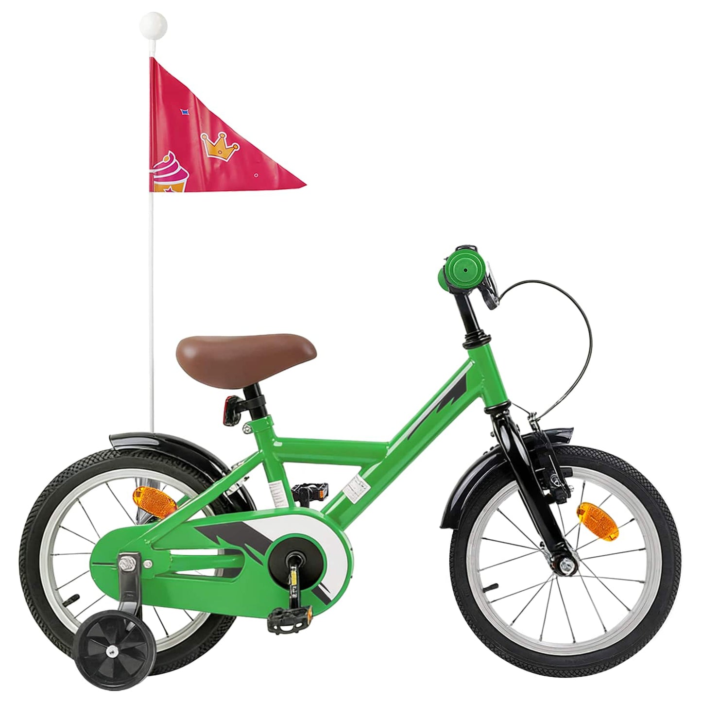 Kids Bike 16 Inches for 4-6 Years Old Green