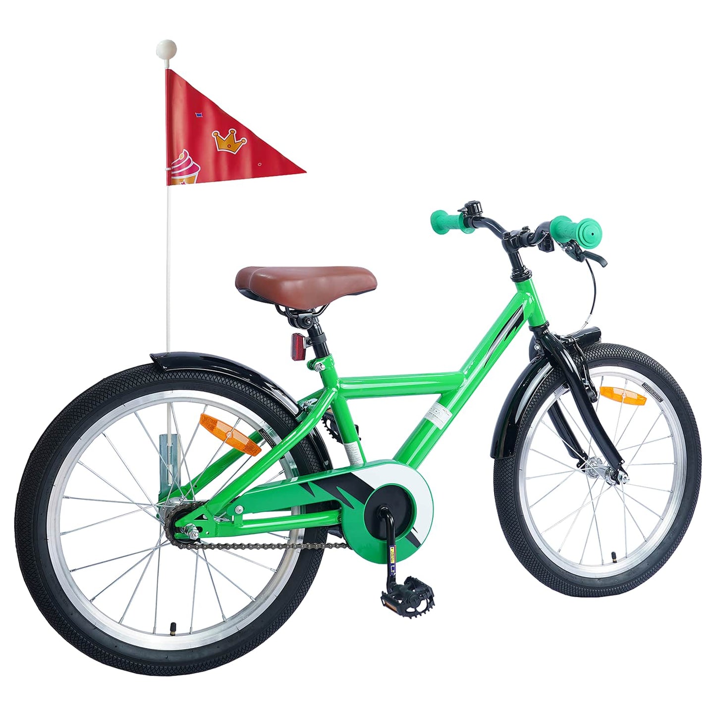 Kids Bike 20 Inches for 6-11 Years Old Green