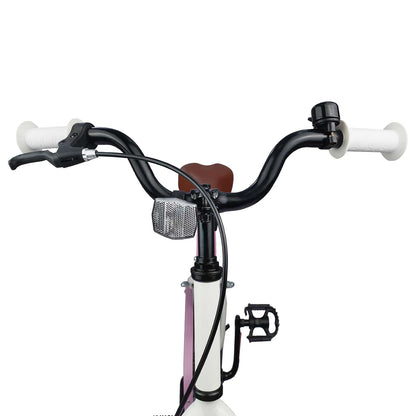 Kids Bike 18 Inches for 5-7 Years Old White