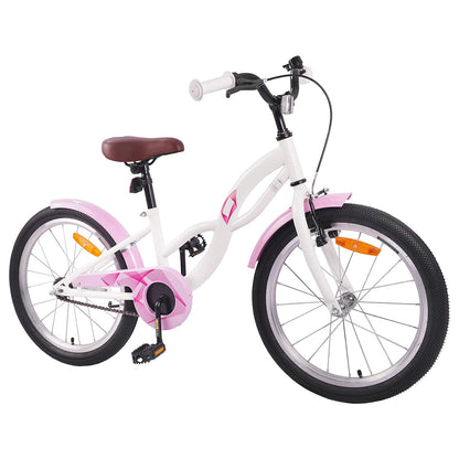 Kids Bike 20 Inches for 6-11 Years Old White
