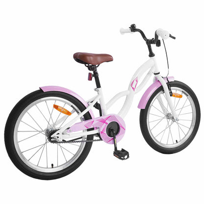 Kids Bike 20 Inches for 6-11 Years Old White