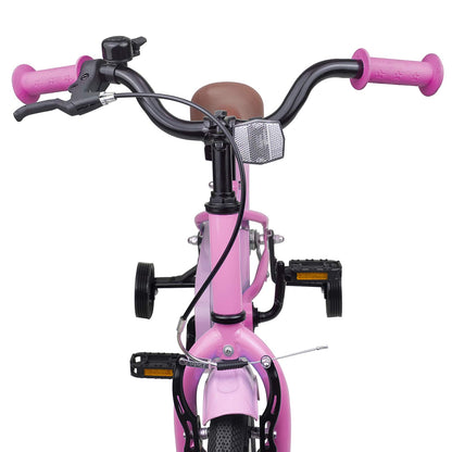 Kids Bike 14 Inches for 3-5 Years Old Light Pink