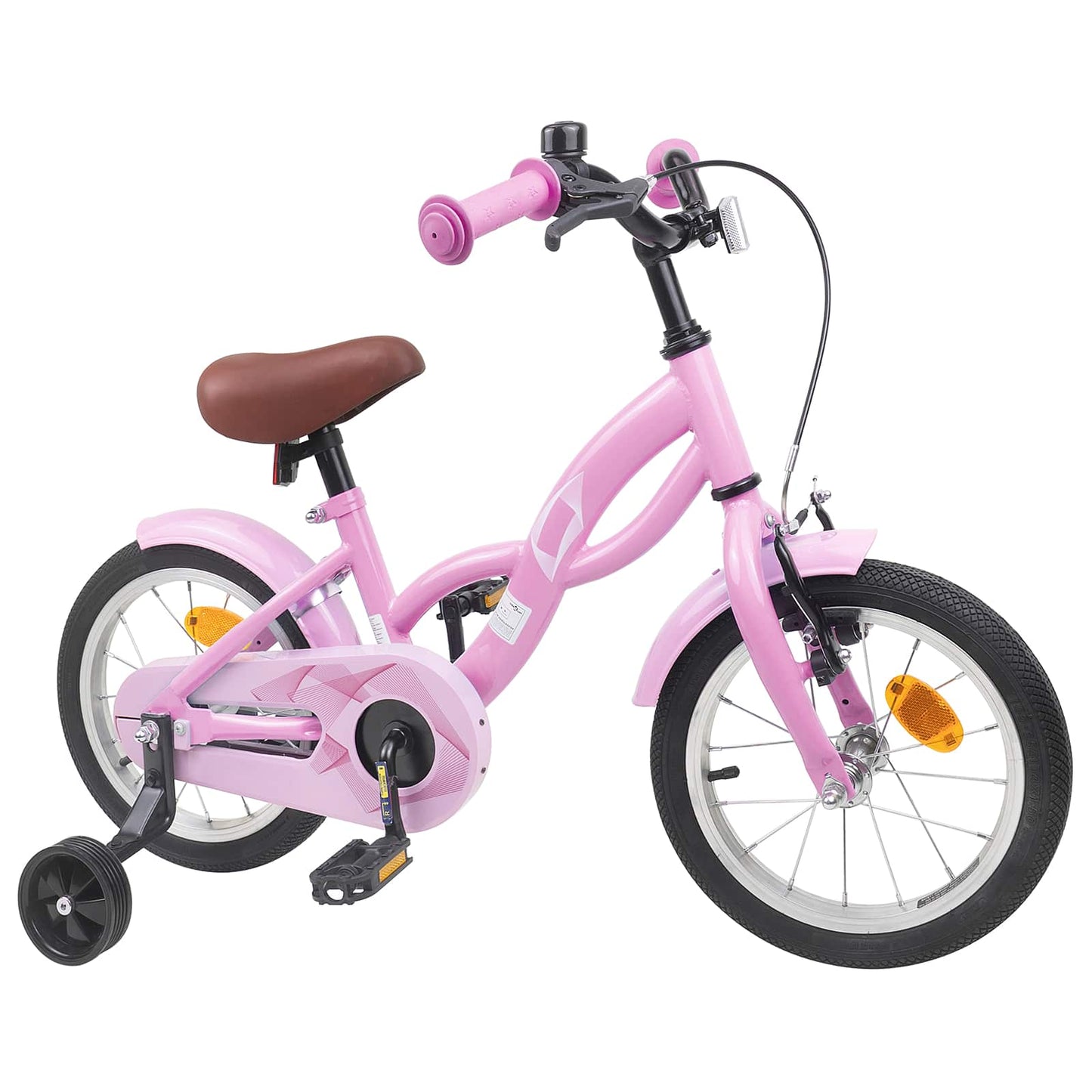 Kids Bike 14 Inches for 3-5 Years Old Light Pink