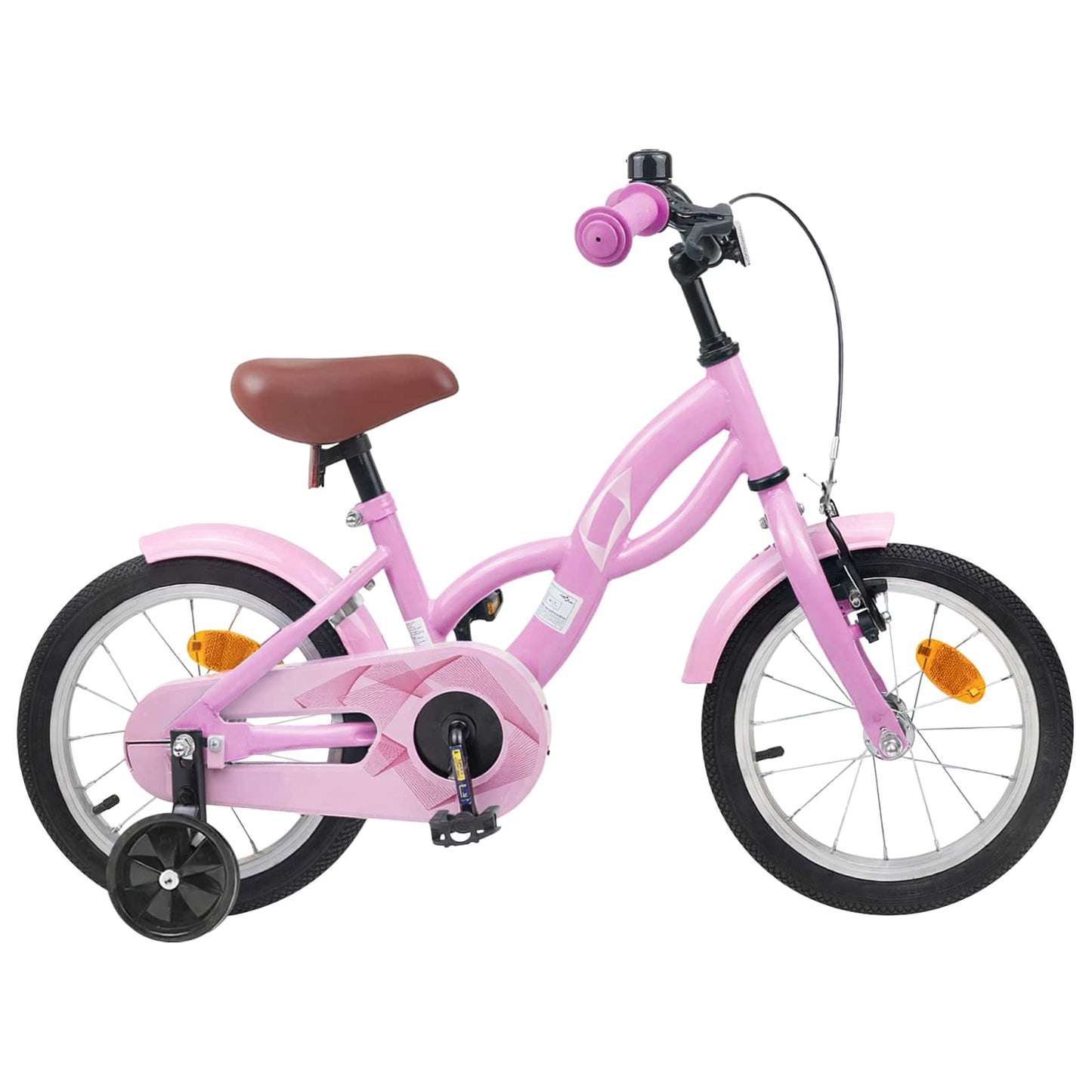 Kids Bike 14 Inches for 3-5 Years Old Light Pink