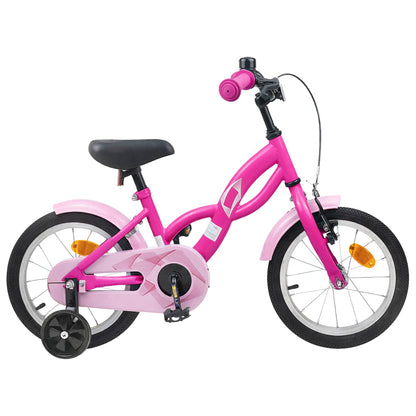 Kids Bike 14 Inches for 3-5 Years Old Dark Pink