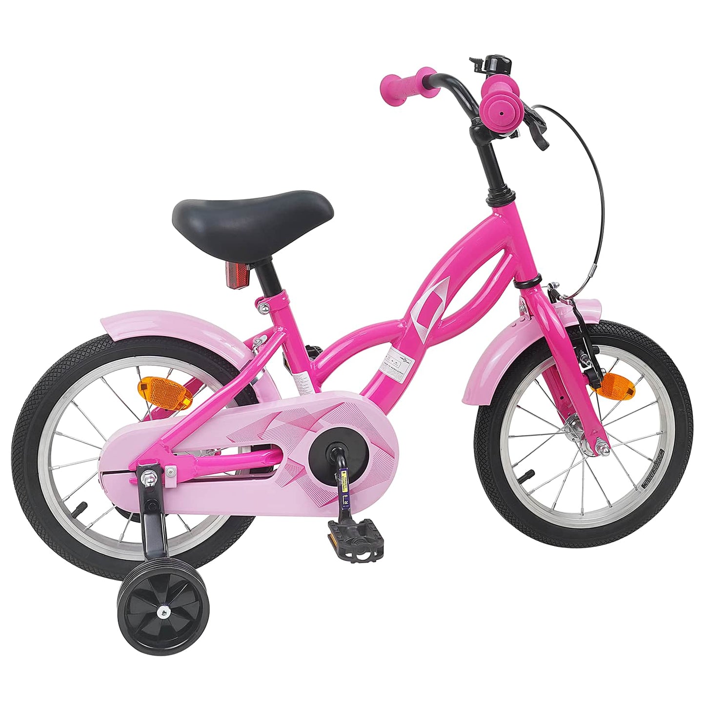 Kids Bike 16 Inches for 4-6 Years Old Dark Pink