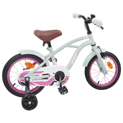Kids Bike 12 Inches for 2-4 Years Old Light Green
