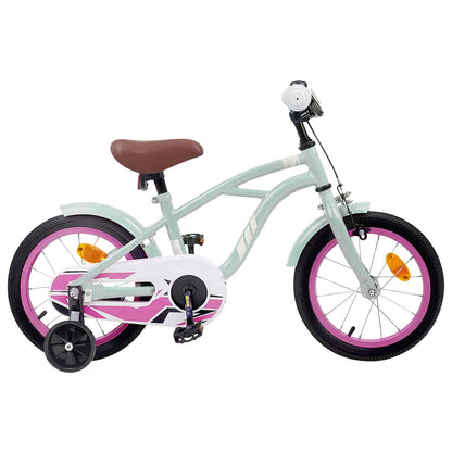 Kids Bike 12 Inches for 2-4 Years Old Light Green