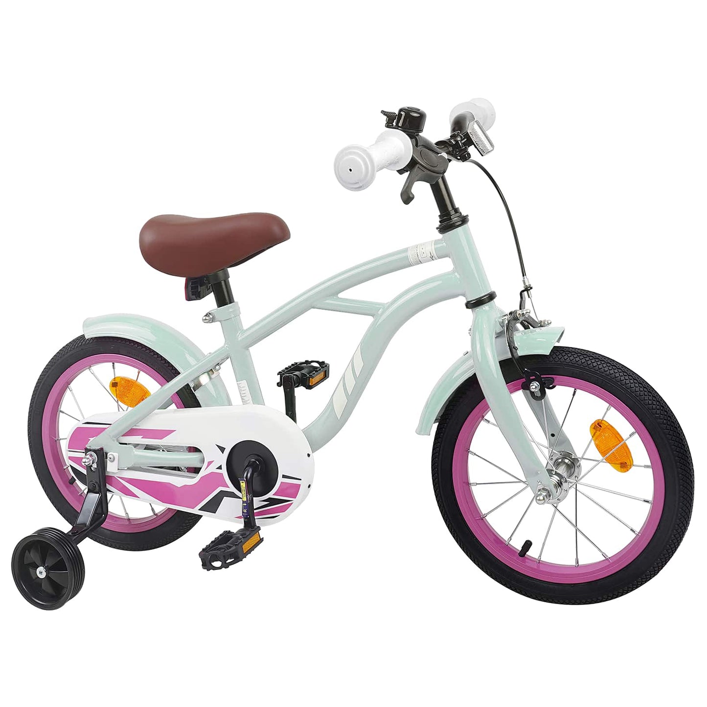 Kids Bike 16 Inches for 4-6 Years Old Light Green