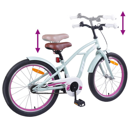 Kids Bike 20 Inches for 6-11 Years Old Light Green