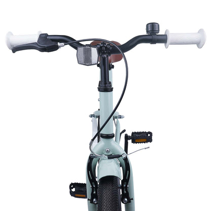 Kids Bike 22 Inches for 7-12 Years Old Light Green