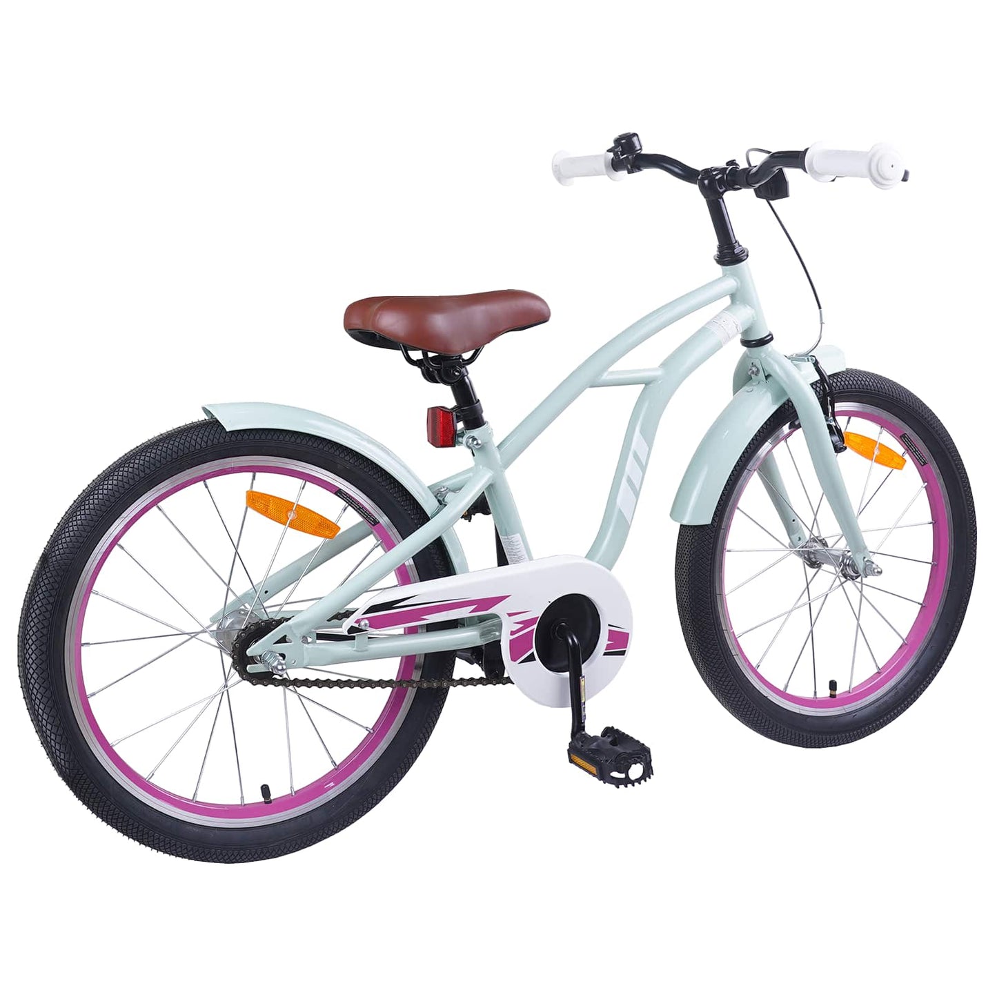 Kids Bike 22 Inches for 7-12 Years Old Light Green