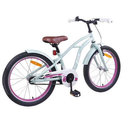 Kids Bike 22 Inches for 7-12 Years Old Light Green