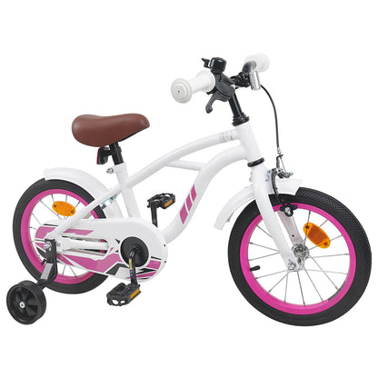 Kids Bike 12 Inches for 2-4 Years Old White