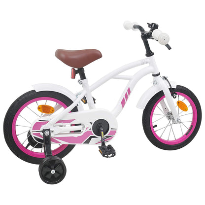 Kids Bike 14 Inches for 3-5 Years Old White