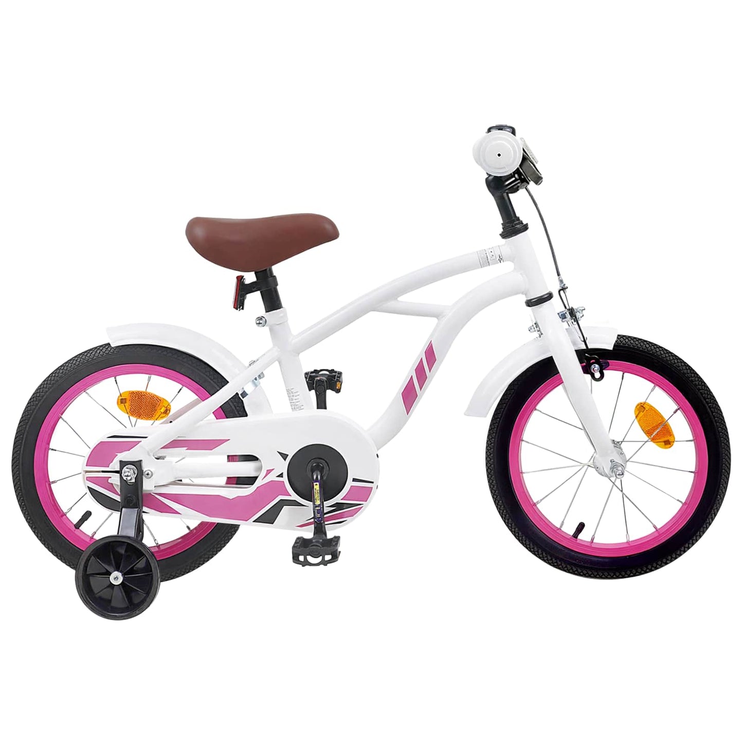 Kids Bike 14 Inches for 3-5 Years Old White