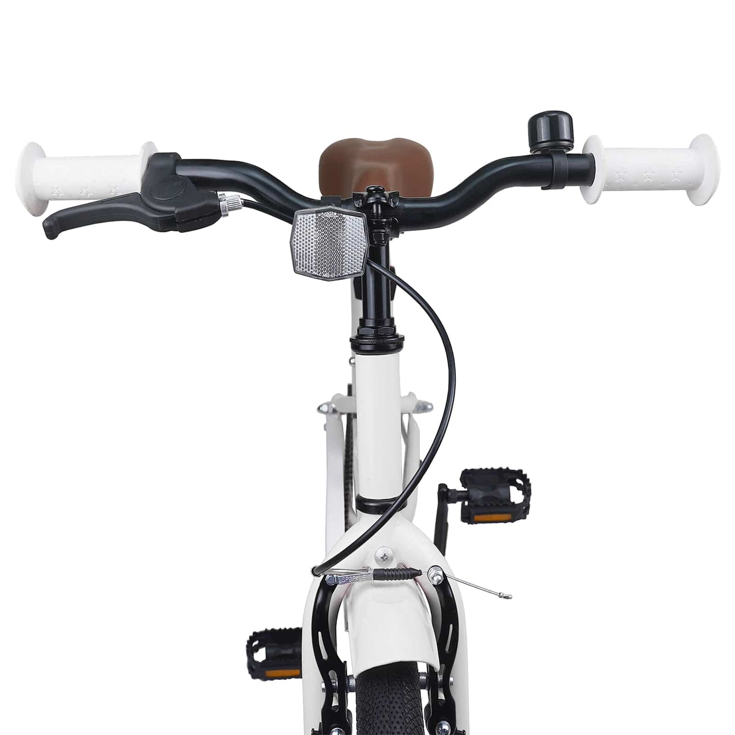 Kids Bike 22 Inches for 7-12 Years Old White