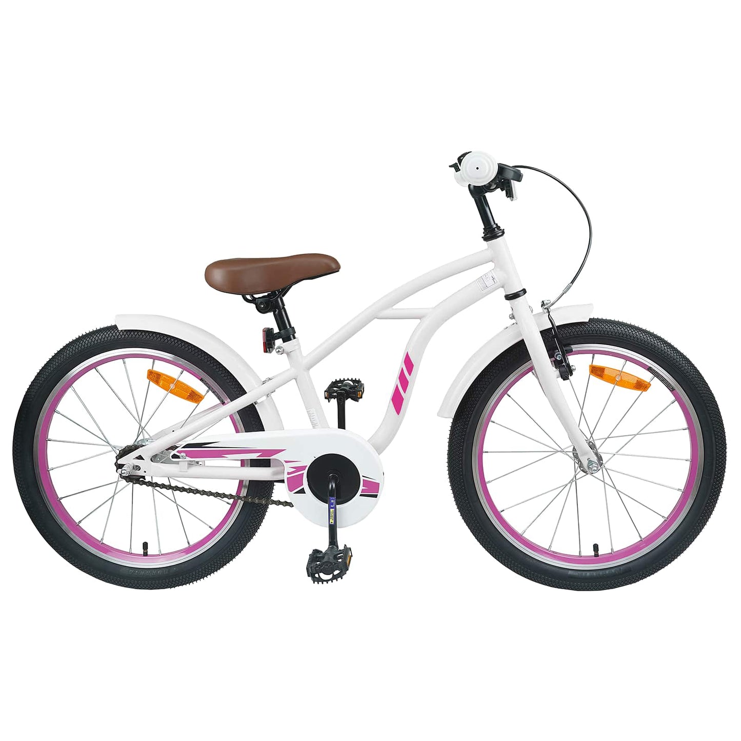 Kids Bike 22 Inches for 7-12 Years Old White