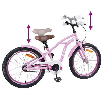 Kids Bike 18 Inches for 5-7 Years Old Light Pink