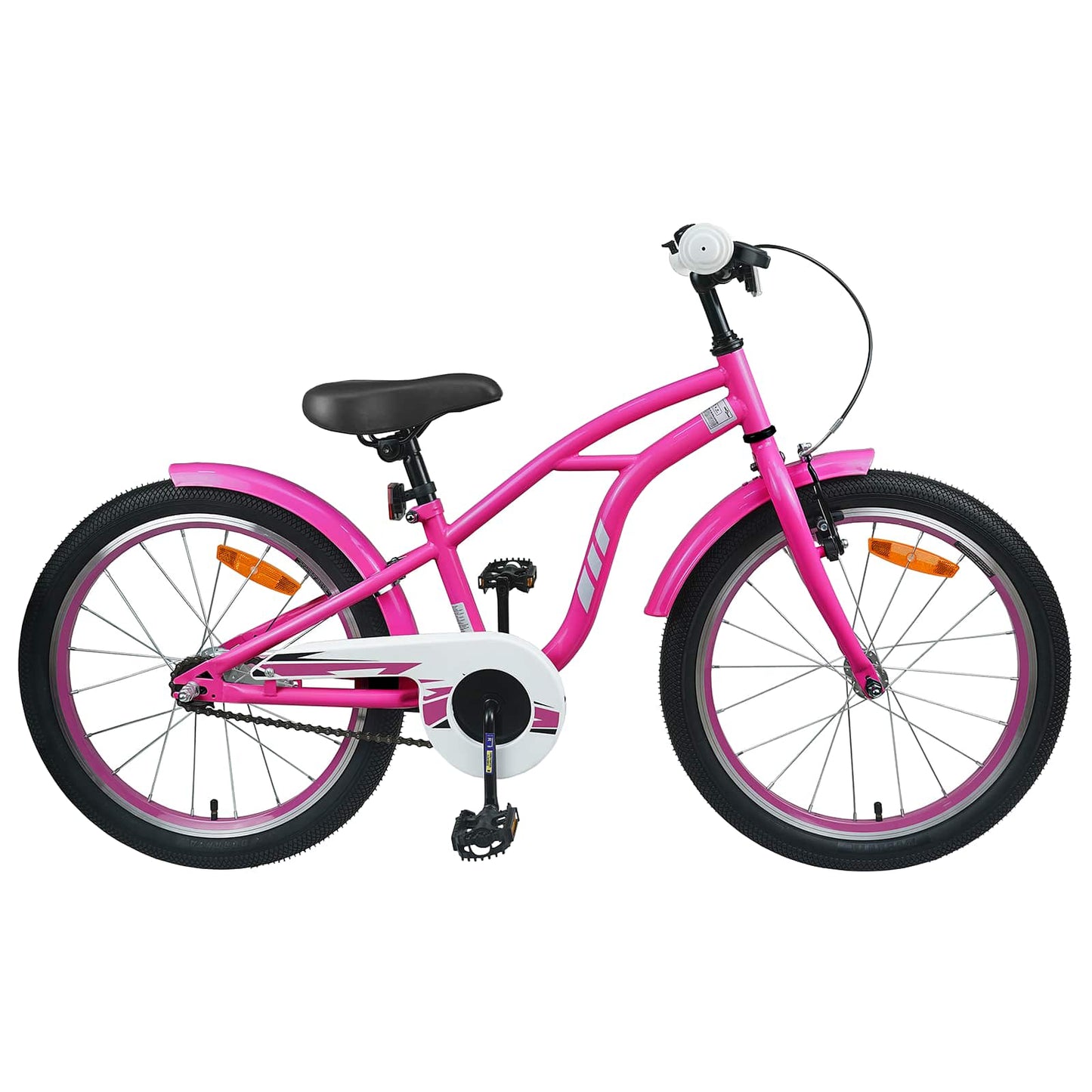 Kids Bike 18 Inches for 5-7 Years Old Dark Pink
