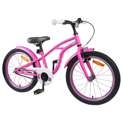 Kids Bike 22 Inches for 7-12 Years Old Dark Pink