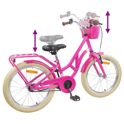 Kids Bike 24'' for 8-12 Years Old Dark Pink