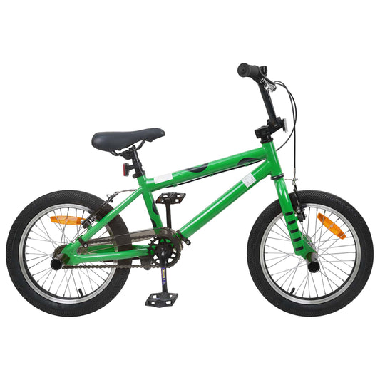 BMX Bike 16 Inches for 5-8 Years Old Green