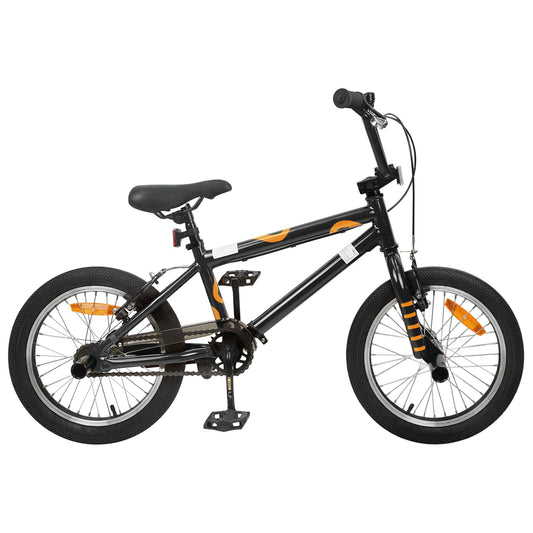 BMX Bike 16 Inches for 5-8 Years Old Black