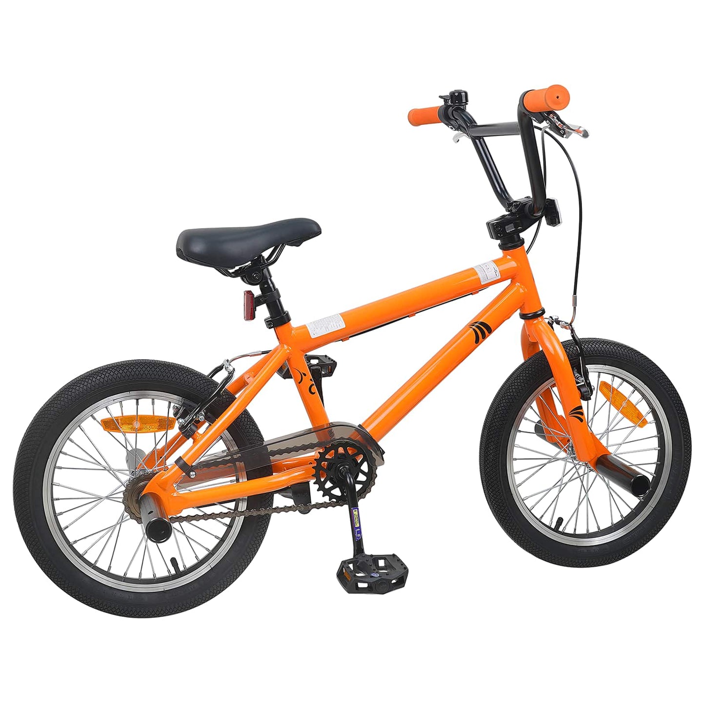 BMX Bike 18 Inches for 7-10 Years Old Orange