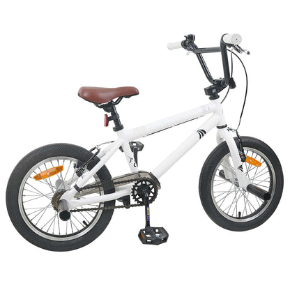 BMX Bike 18 Inches for 7-10 Years Old White