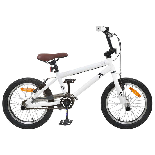 BMX Bike 18 Inches for 7-10 Years Old White