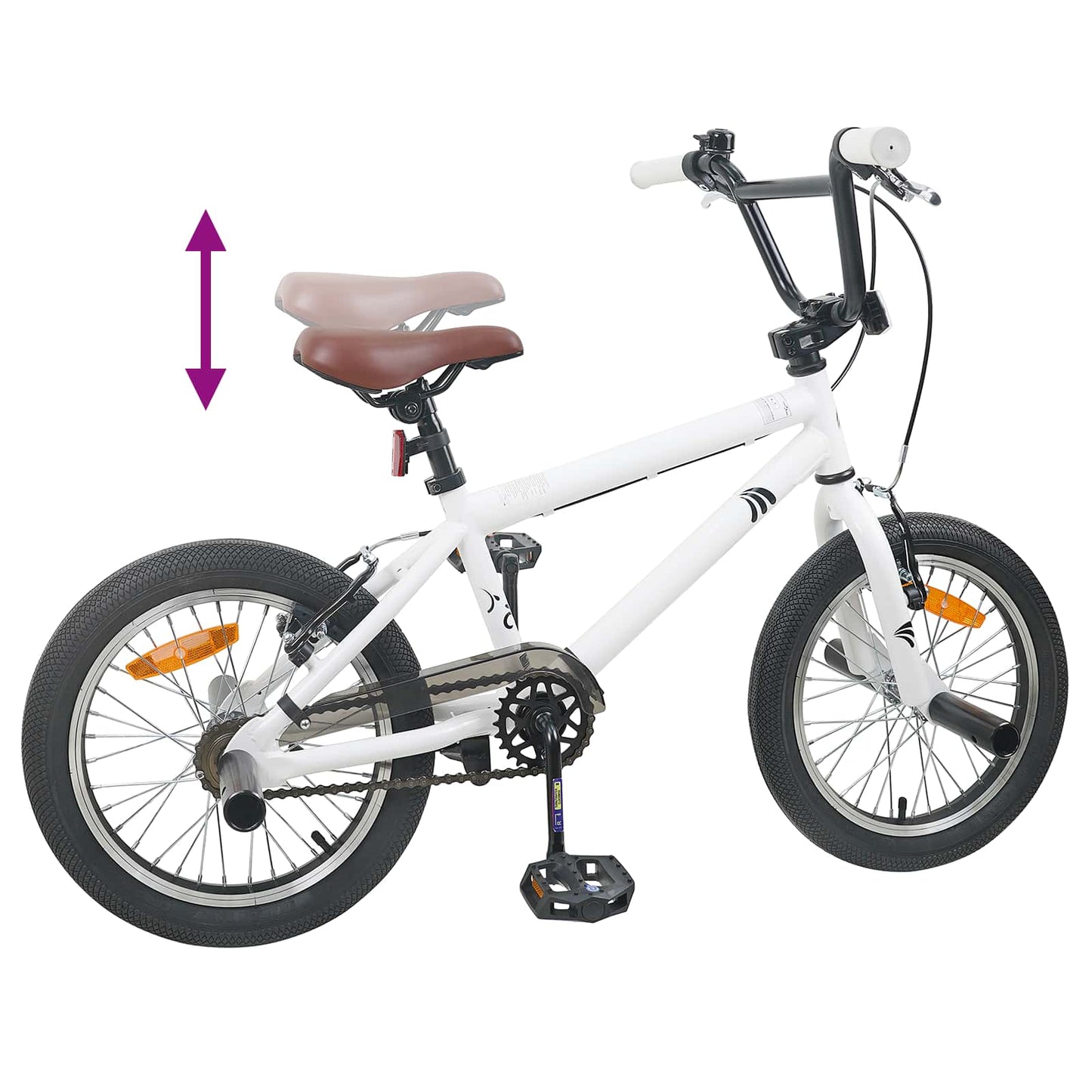 BMX Bike 20 Inches for over 9 Years Old White