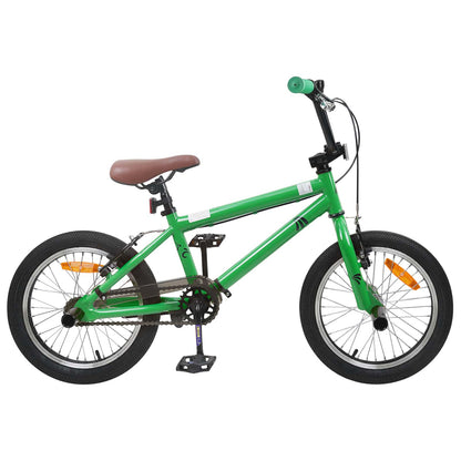 BMX Bike 16 Inches for 5-8 Years Old Green