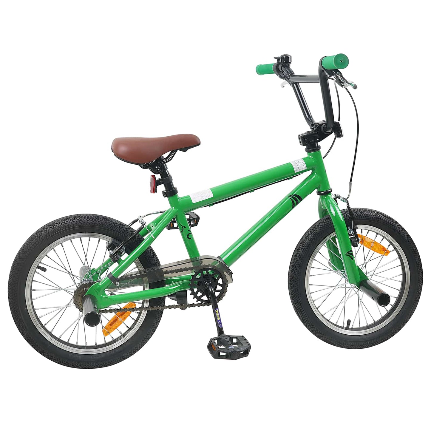 BMX Bike 18 Inches for 7-10 Years Old Green