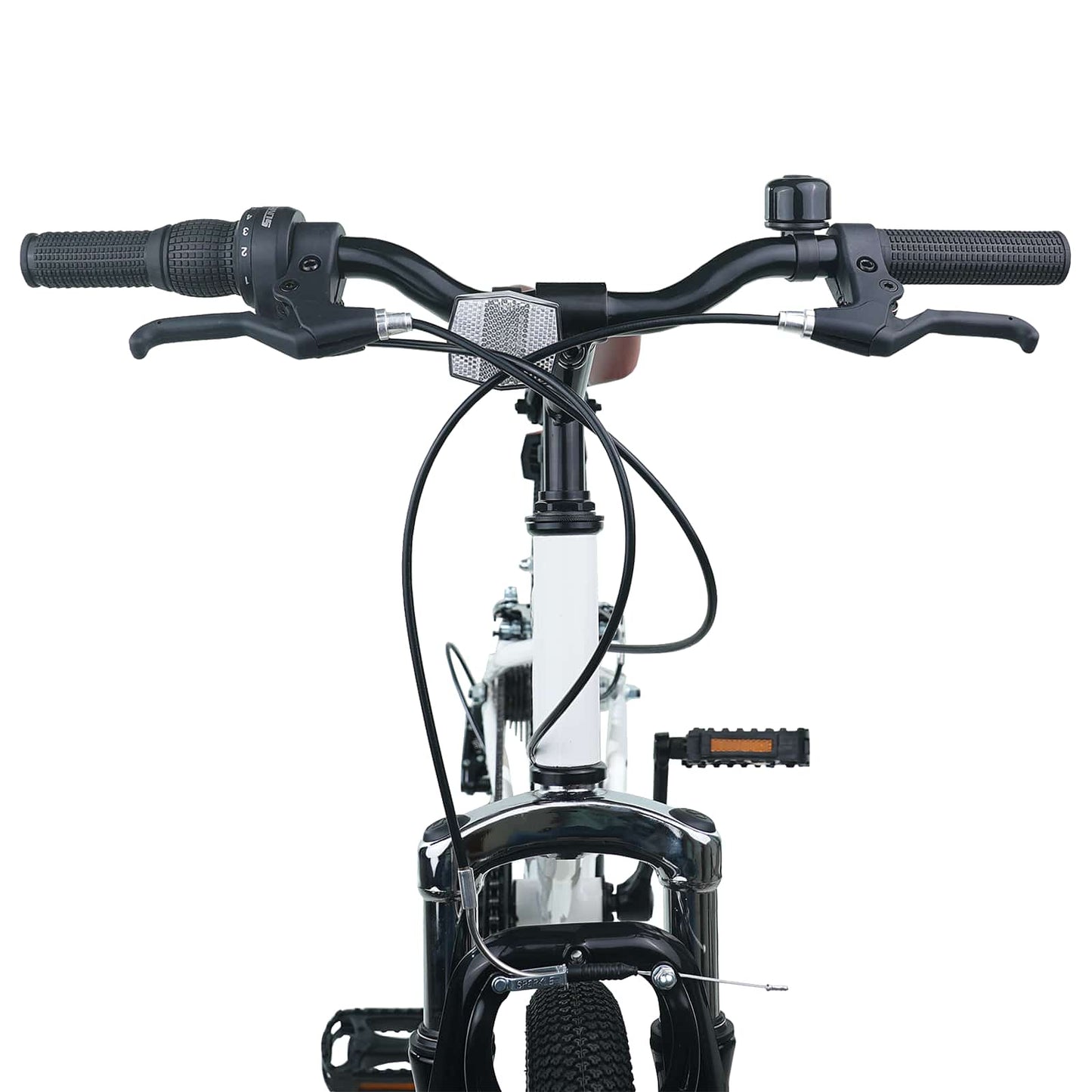 Mountain Bike 24 Inches 6-Speed for 8-12 Years Old White