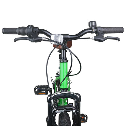 Mountain Bike 24 Inches 6-Speed for 8-12 Years Old Green