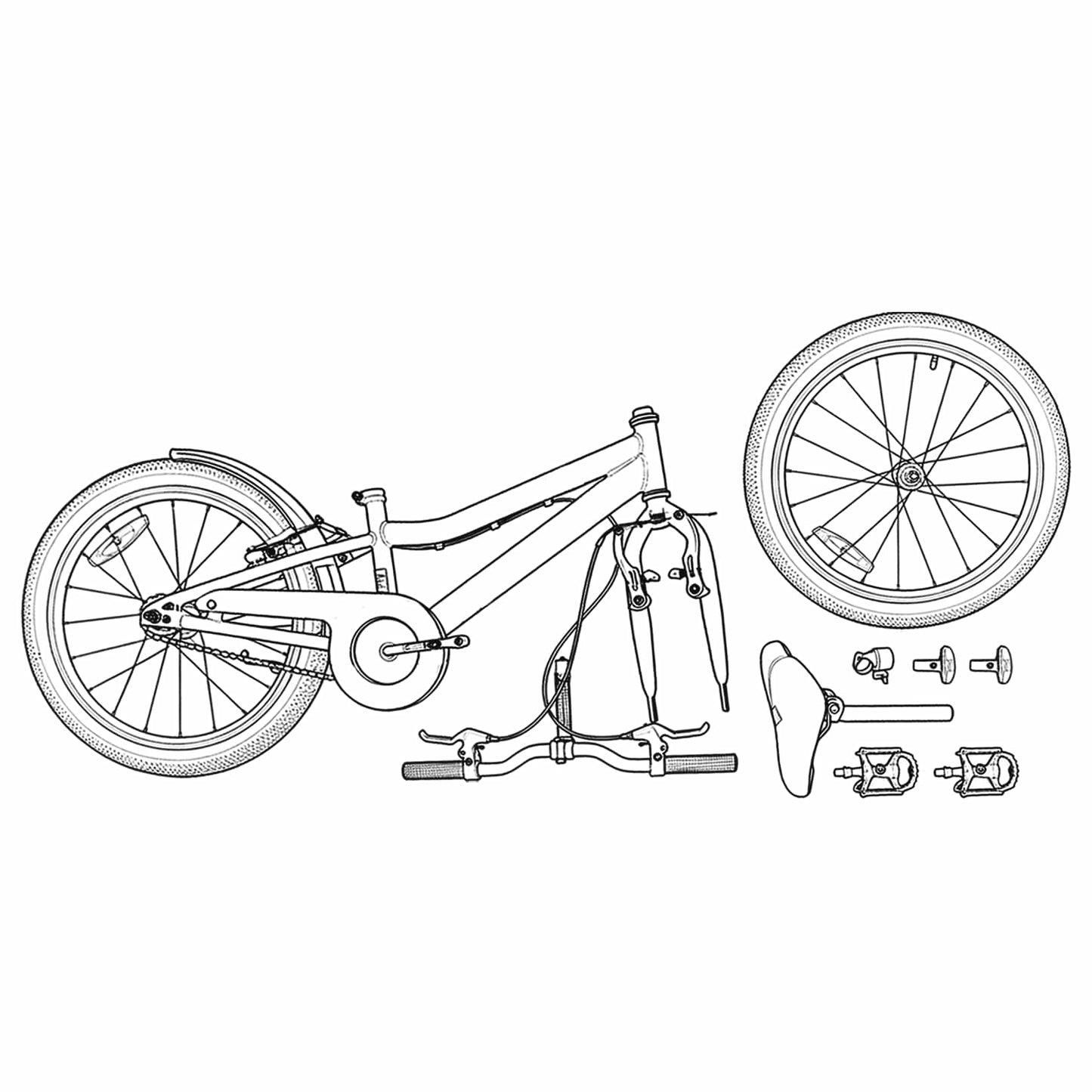 Mountain Bike 24 Inches 6-Speed for 8-12 Years Old Green