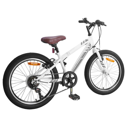 Mountain Bike 20'' 6-Speed for 5-8 Years Old White
