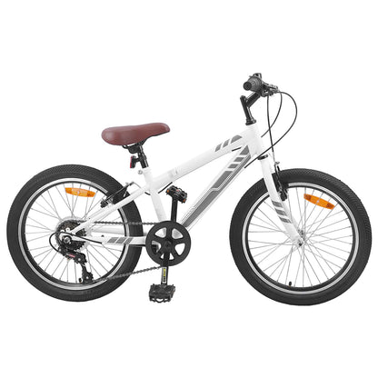Mountain Bike 20'' 6-Speed for 5-8 Years Old White