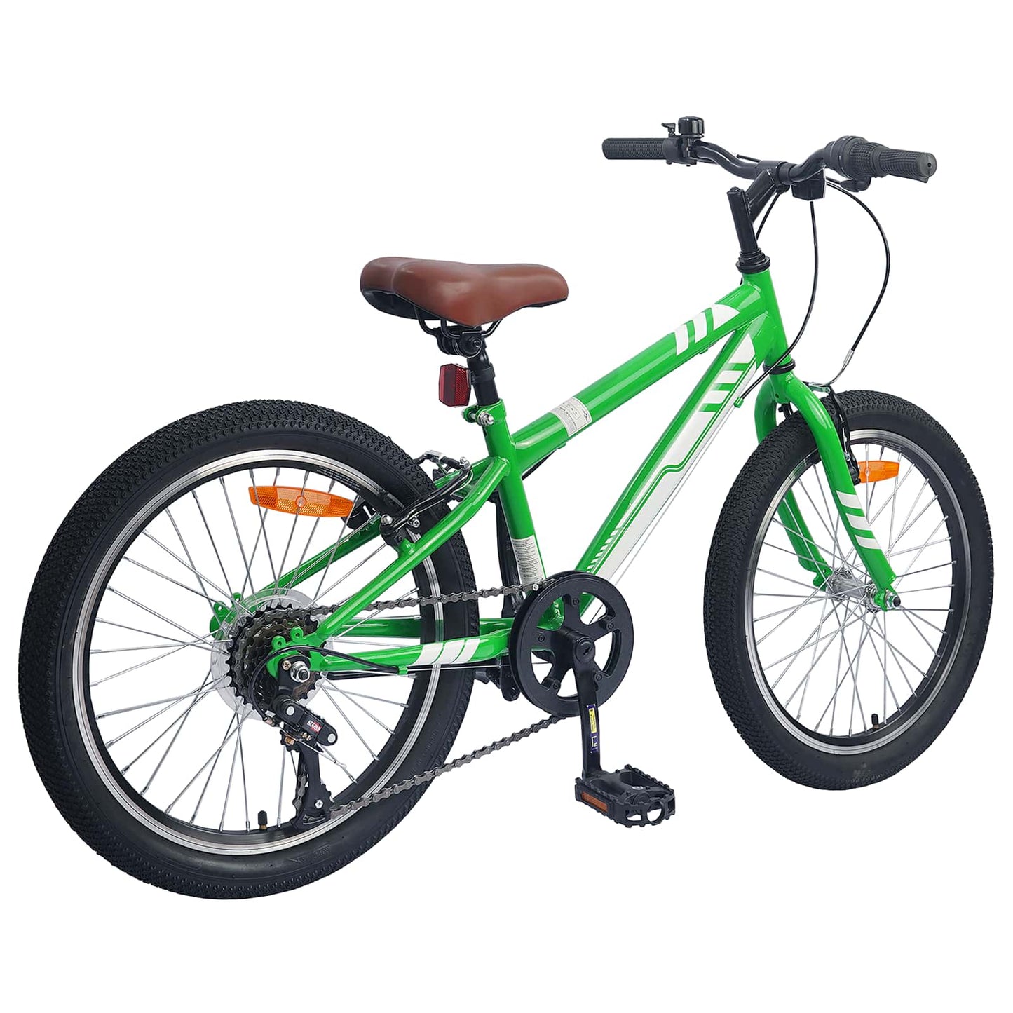 Mountain Bike 20'' 6-Speed for 5-8 Years Old Green